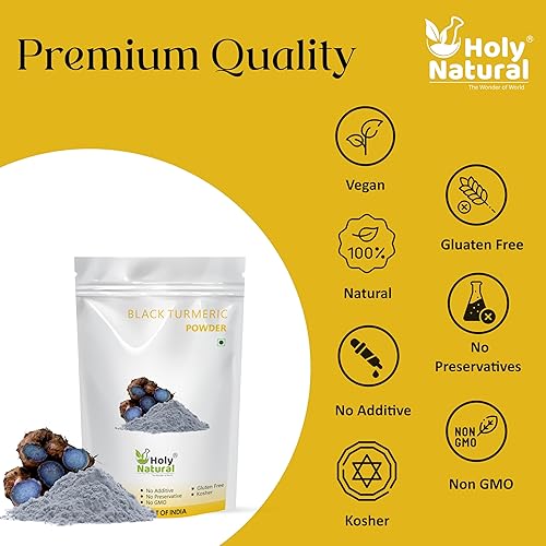 Miniatura 6 de Polvo de cúrcuma negra natural - 100 GM