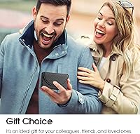 Vista 7 de MaxGear Funda para tarjetas de visita, piel sintética, para bolso, tarjetero de viaje con bolsillo para hombres o mujeres, regalo para tarjetas