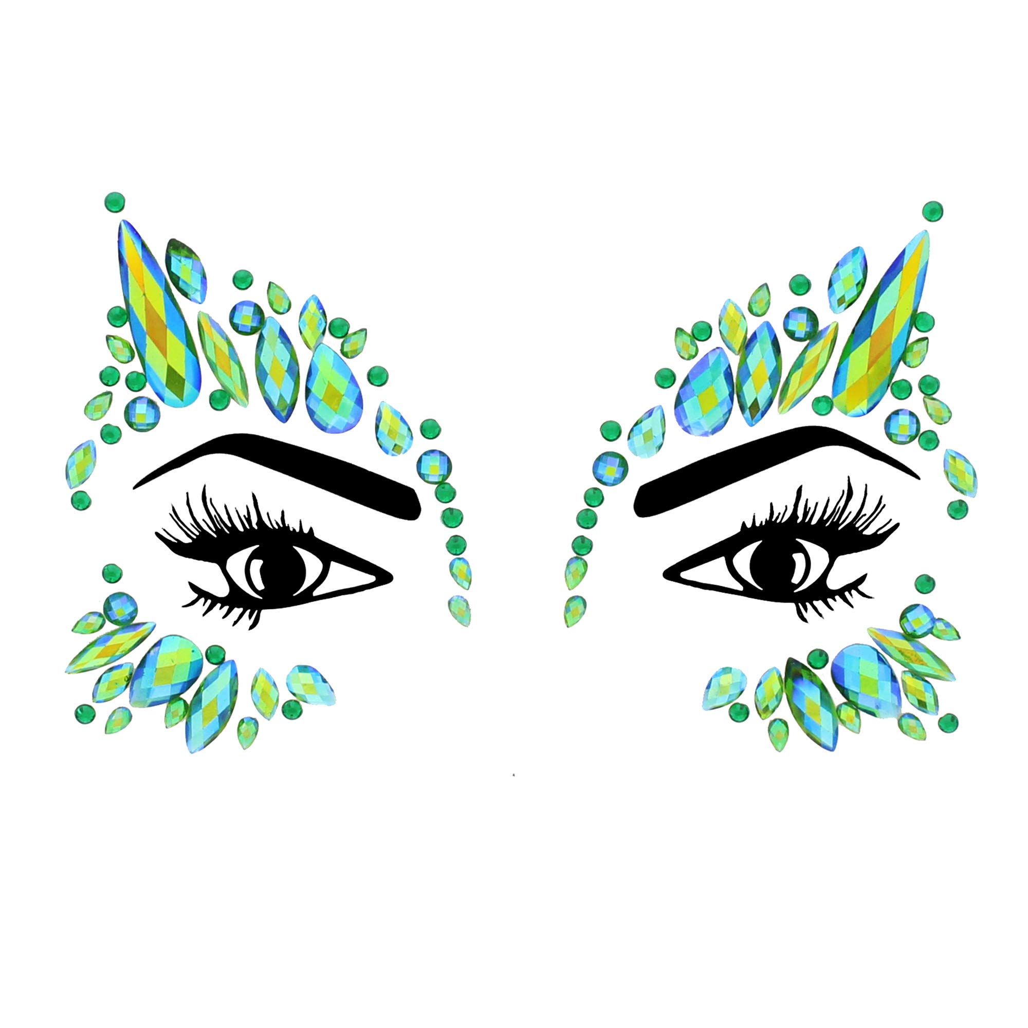 Zac's Alter Ego Crystal Stone Face Gems/Jewels - Summer Festival Body Art Unicorn Mermaid Bindi Rave Bohemian Party