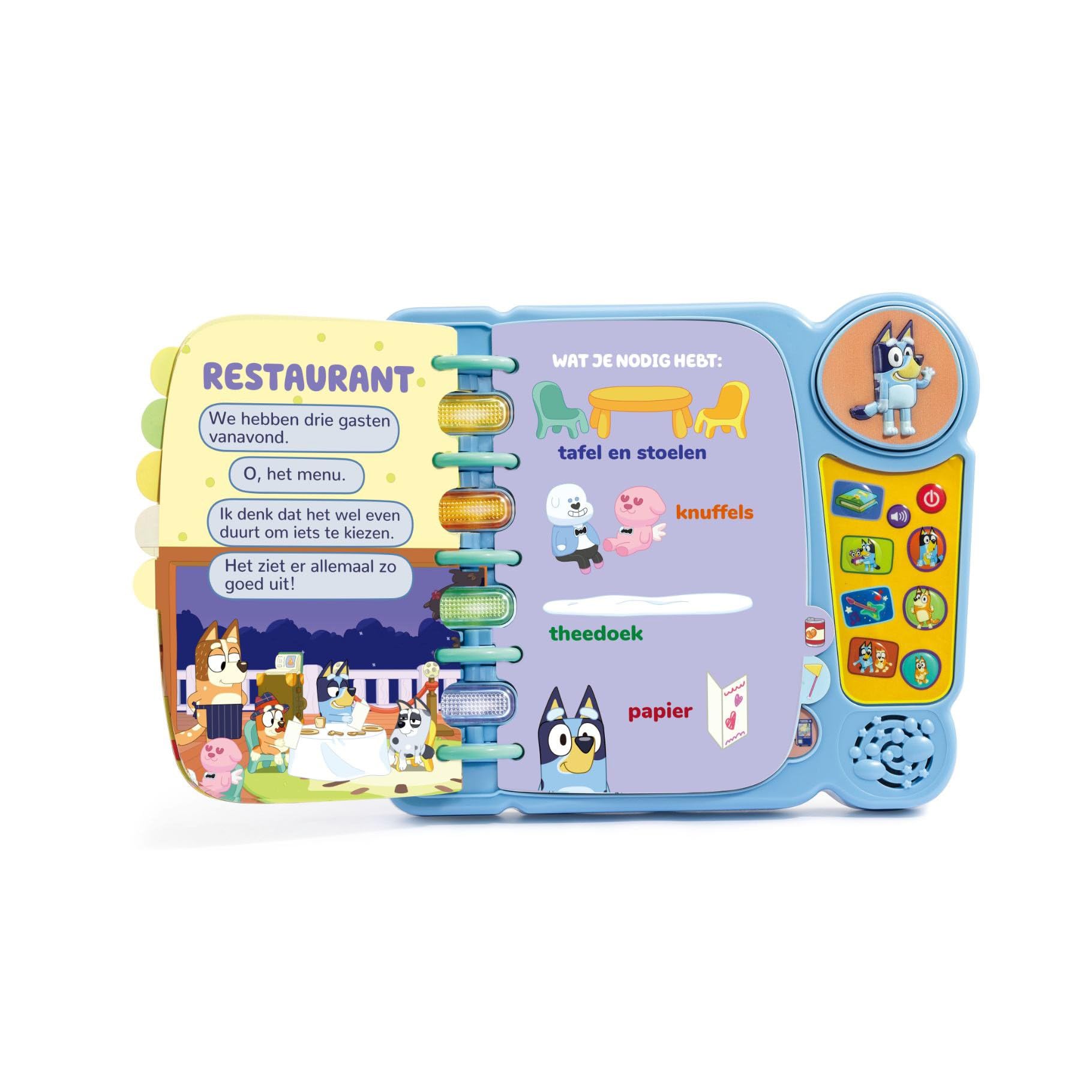 VTech Jouet de livre de jeux interactif Bluey - Jeu éducatif à partir de 3 ans