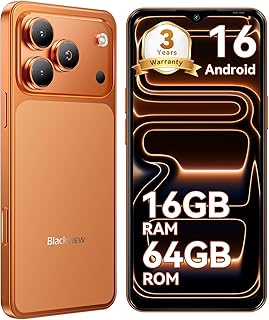 Blackview Wave 7C Telephone Portable Android 16 Smartphones, 16Go+64Go/2To, 32MP+13MP, 5000mAh, 6.56
