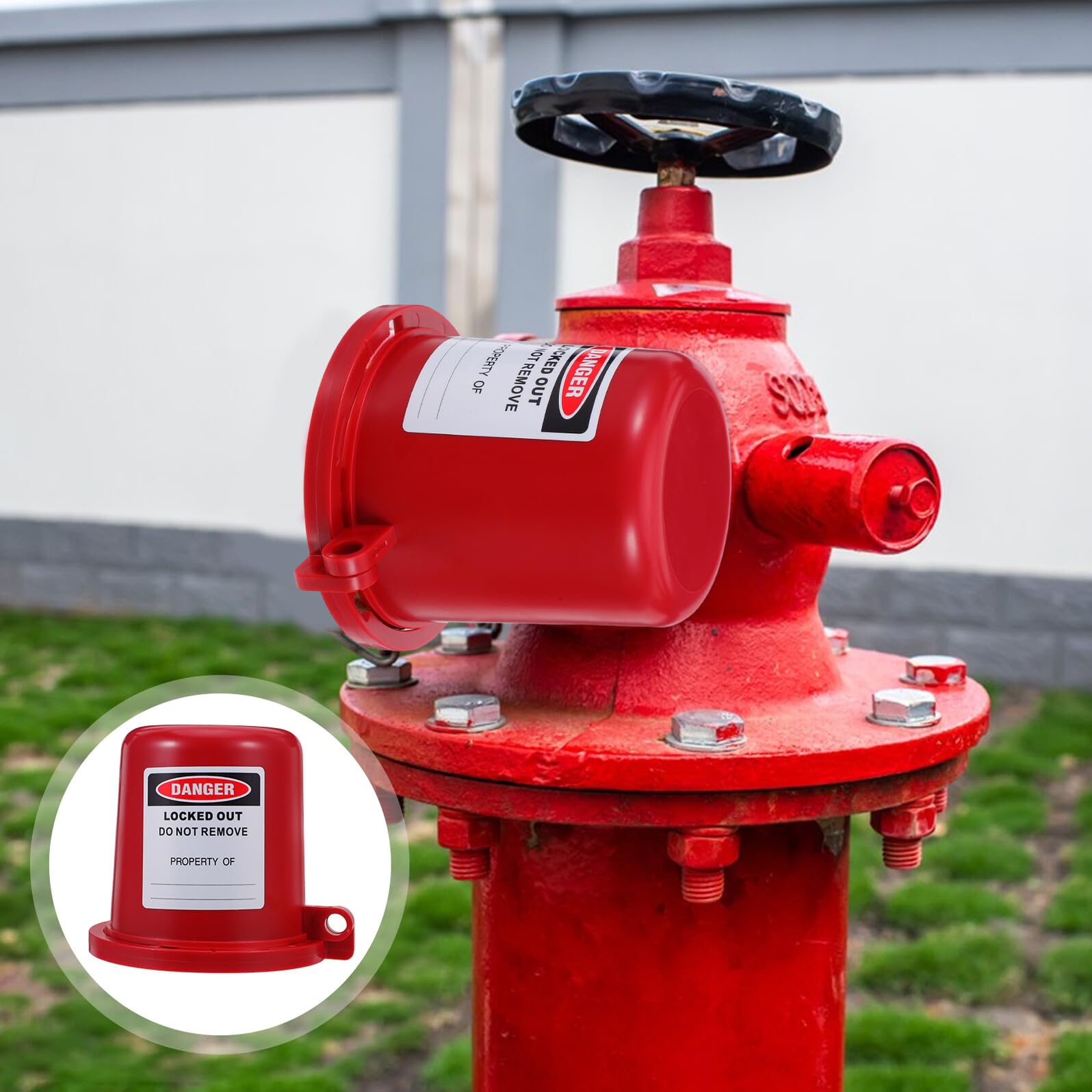 Cerradura para Válvula Industrial de Seguridad Dispositivo de Bloqueo para Válvulas y Enchufes Eléctricos Adecuado para Diámetros de Cerradura de Cierre de Gas