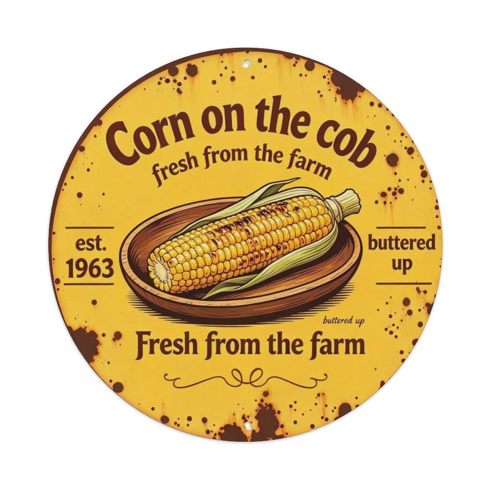 Fresh From The Farm Metal Tin Sign Plaque