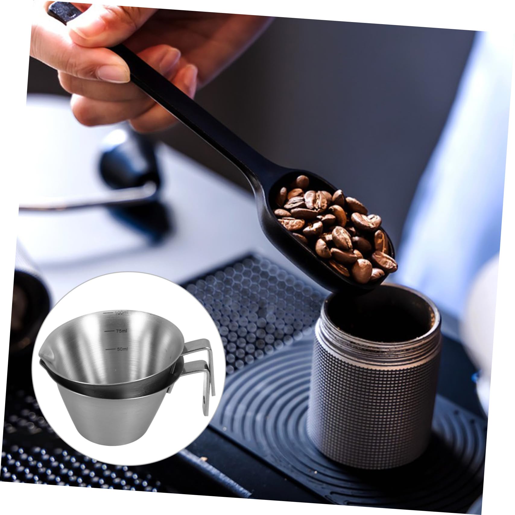 MAGICLULU 10 Piezas Taza De Extracción De Acero Inoxidable Taza De Con Escala Taza De Expreso Casera Taza De De Acero Inoxidable Taza De Expreso Taza Para Preparar
