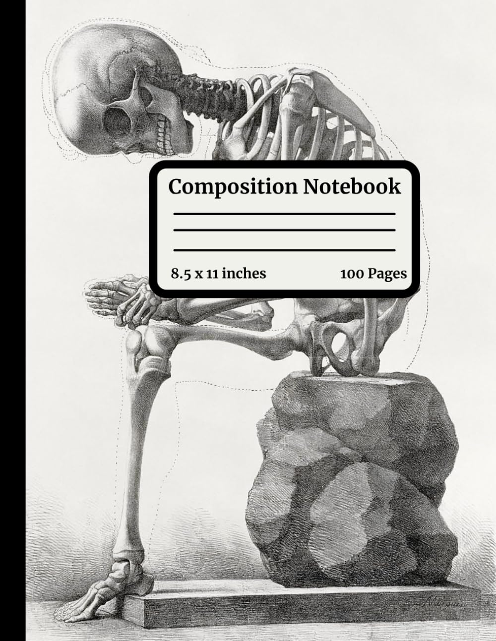 Composition Notebook Wide Rule - Elements of Anatomy Vintage Illustration by Francesco Bertinatti & Mecco Leone: 100 Page Lined Paper | Cute Aesthetic ... Personal Diary, Journaling, College or School