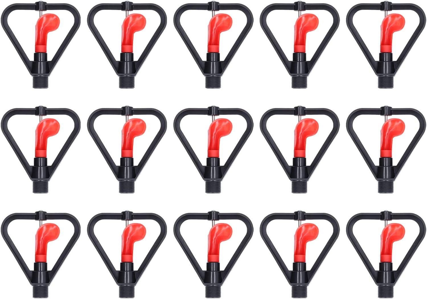 Lawn Sprinkler, 15Pcs Irrigation Sprinkler G1/2in Male