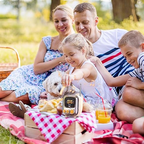 Miniatura 8 de Divoom Times Gate Rosa y Tiivoo-2 Crema, Cyberpunk - Reloj digital con control inteligente de aplicación y mini TV altavoz Bluetooth retro, bonita