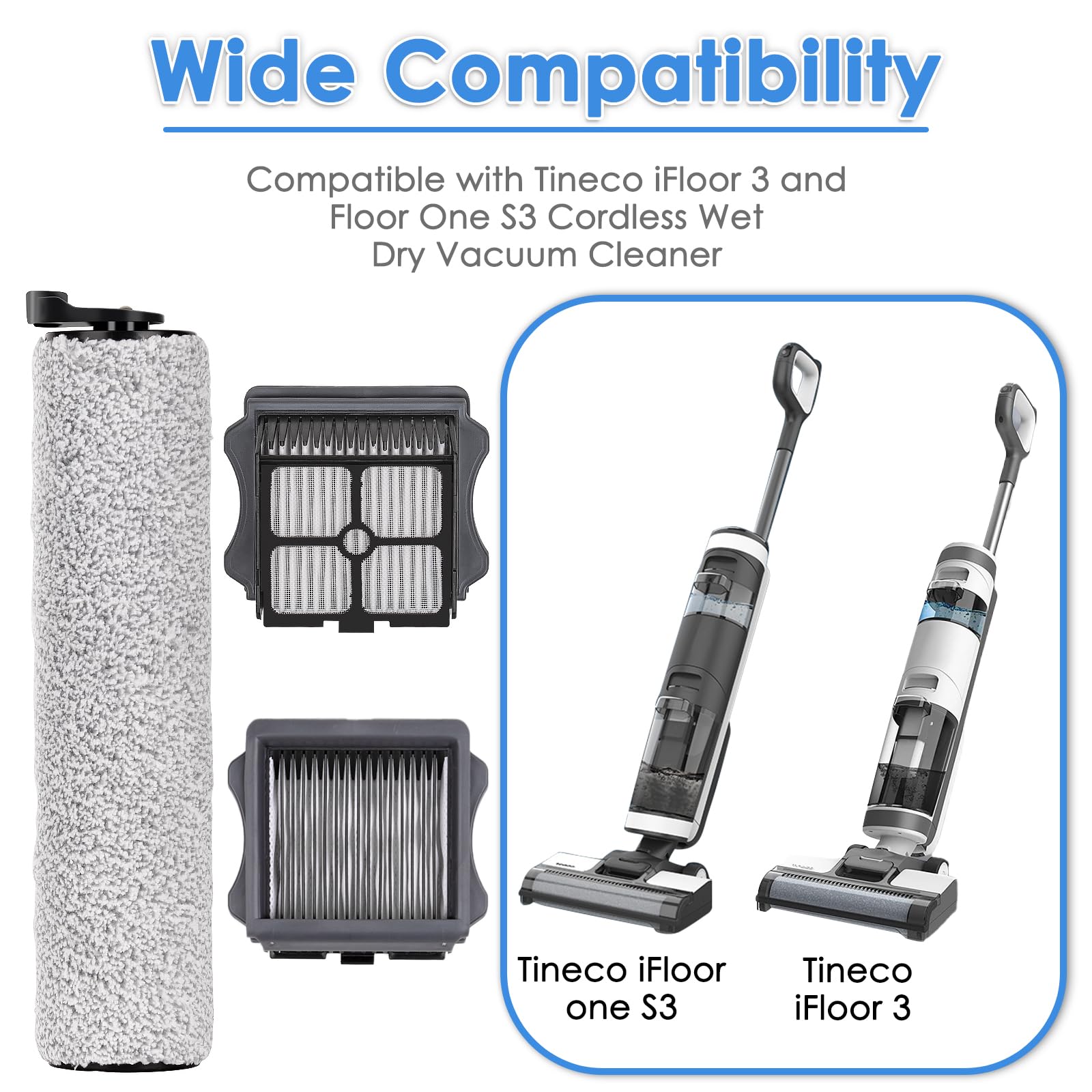 12 esponjas de filtro de repuesto compatibles con Tineco IFloor HF10