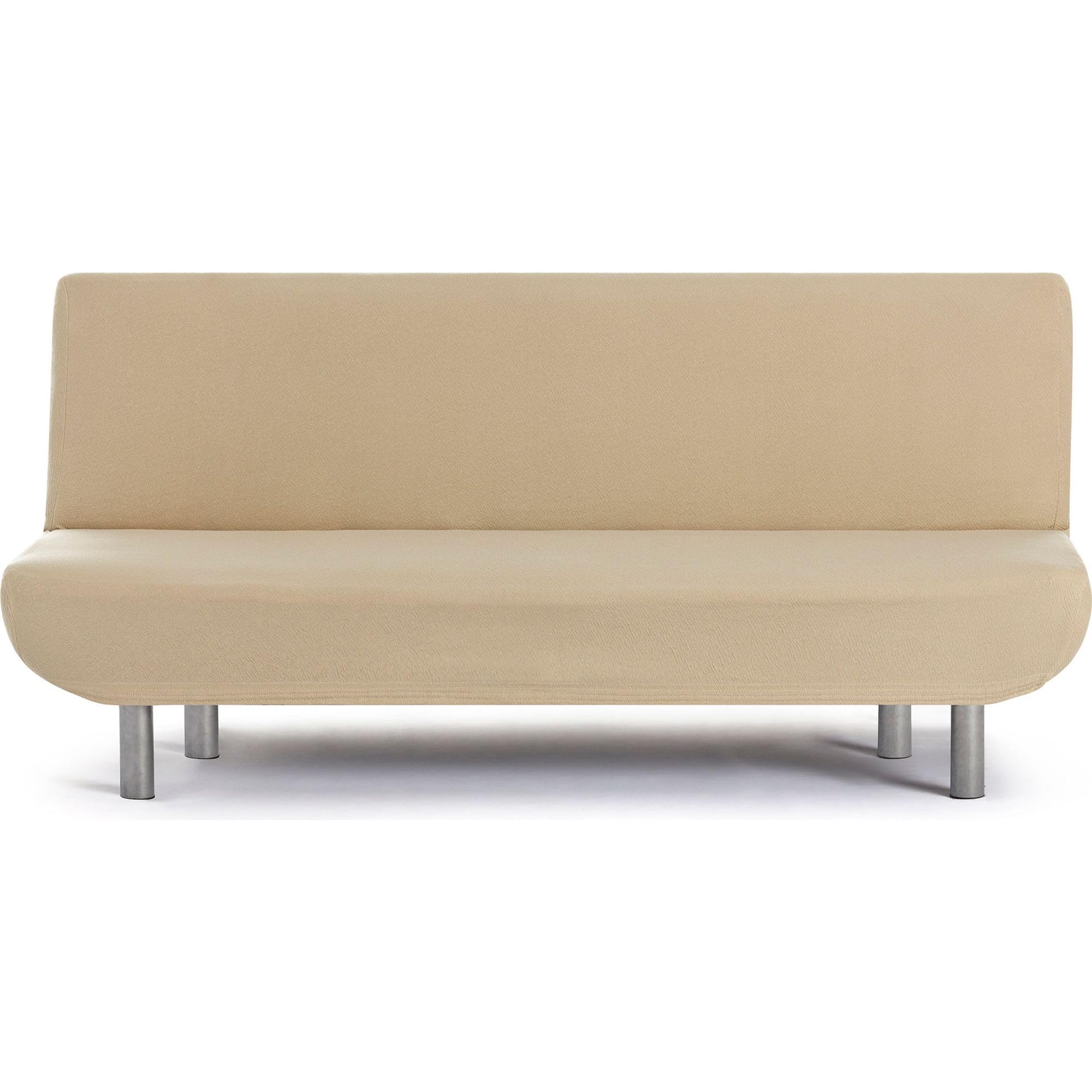 ECOMMERC3 | 3 Seater Clic-Clac Bi-Elastic Universal Sofa Cover – Beige Sofa Cover, Easy to Put on and Remove, Anti-Wear Protection