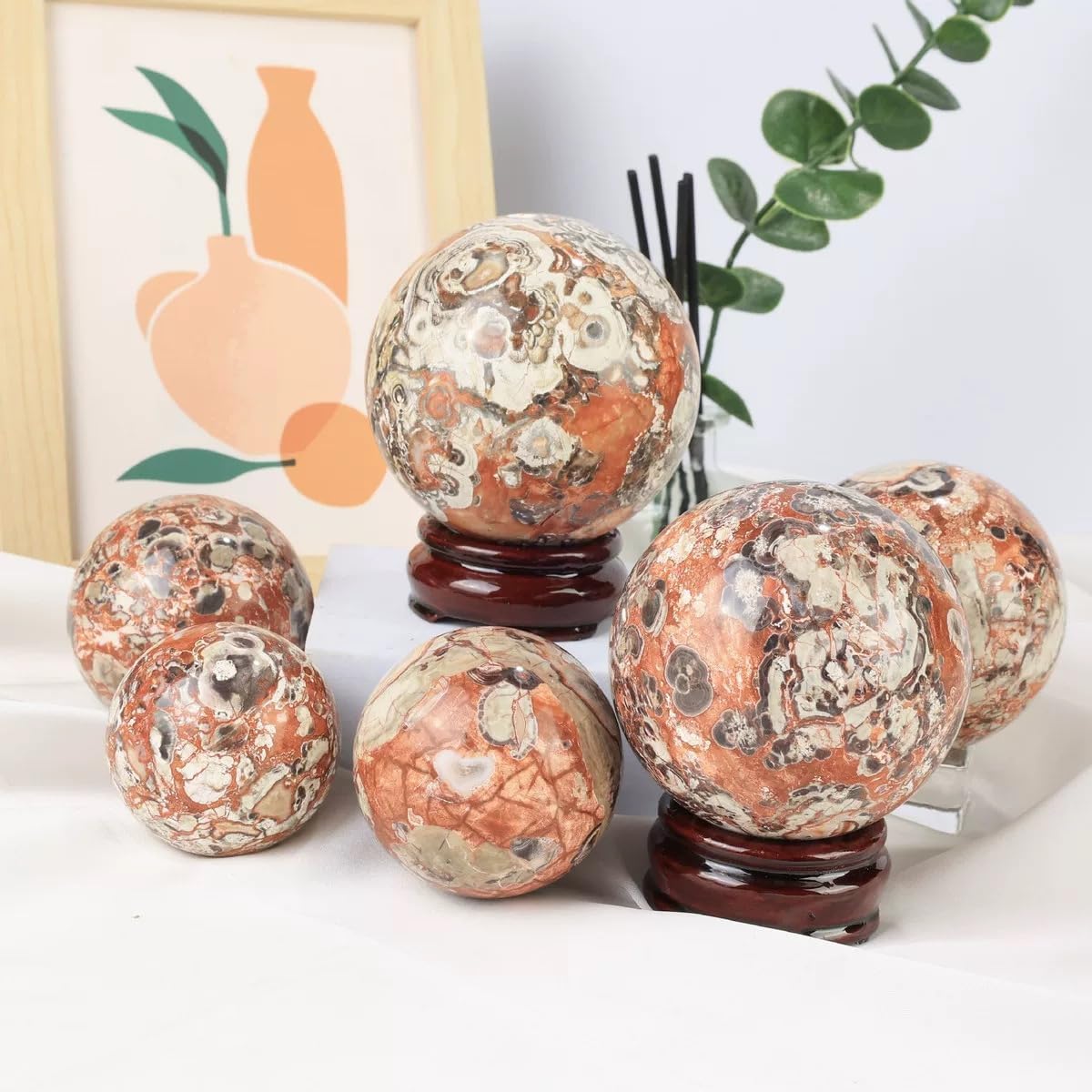 Smoky Quartz Crystal Sphere - Polished Stone Ball Decor & Scrying Orb for Meditation & Feng Shui Home Decor, Protection and Energy Cleansing (60-70mm)