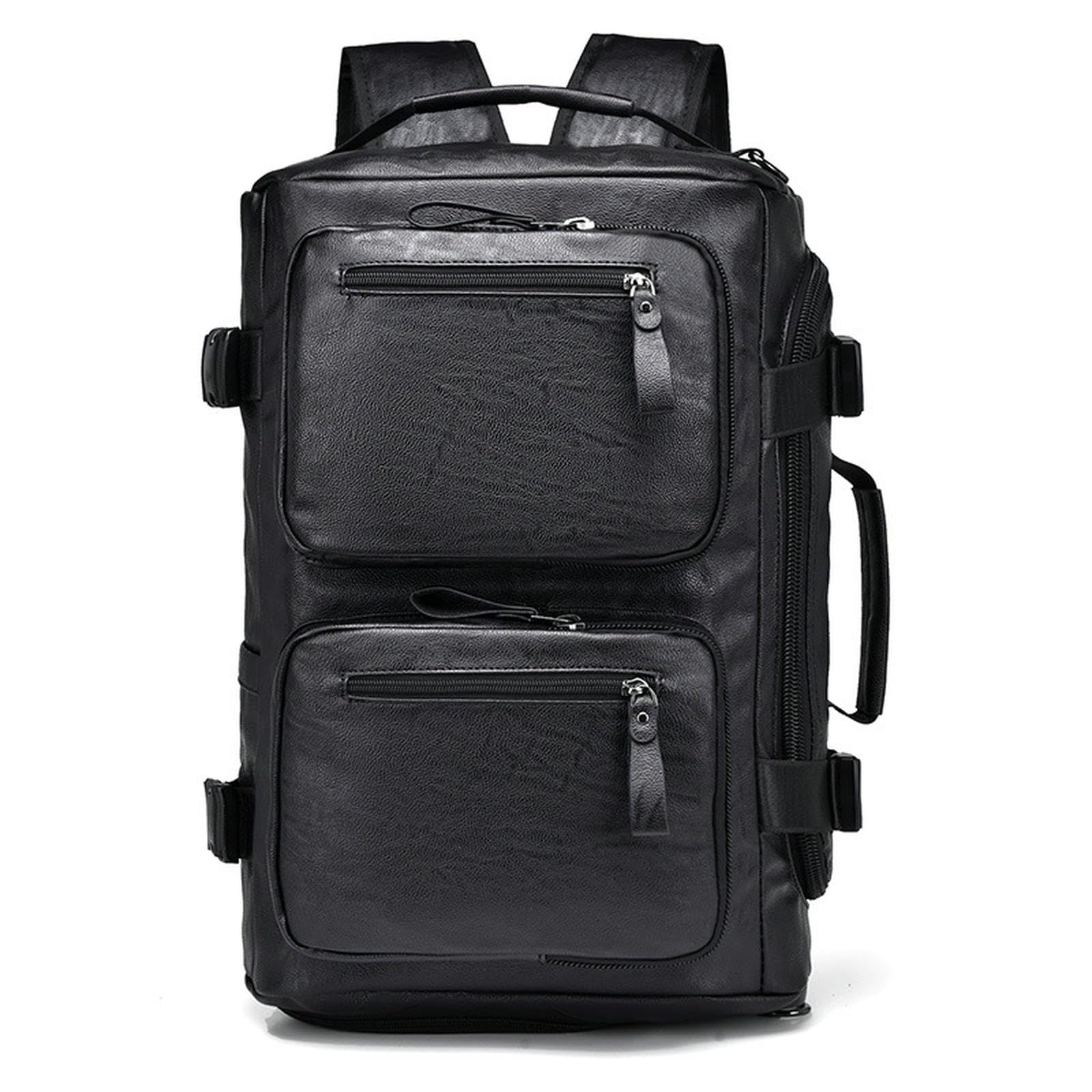 Sac à dos de voyage multi-usage pour hommes 3715 noir grand format
