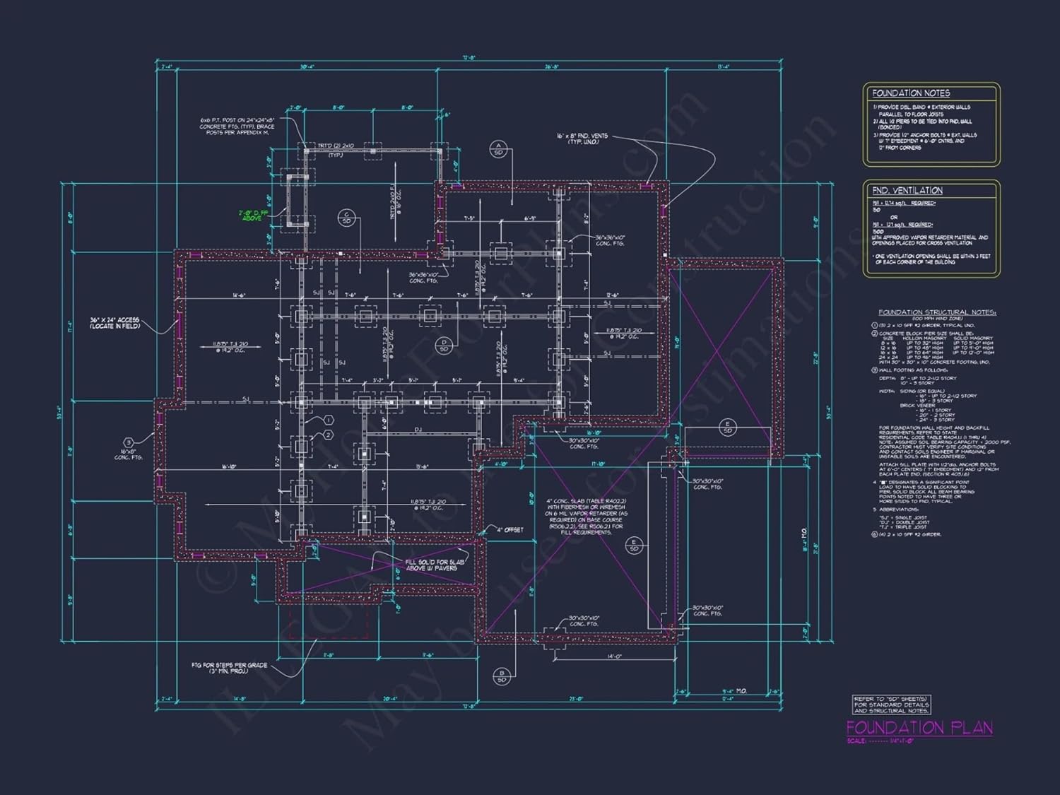 17-1425 HOUSE PLAN - Modern Craftsman House Plan with Open Floor Plan and CAD Design