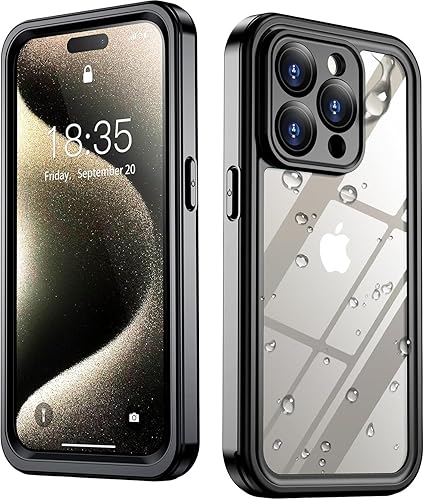 Miniatura 9 de SPIDERCASE Solo diseñada para iPhone 13 Pro Max, funda delgada para iPhone 13 Pro Max de 6.7 pulgadas, transparente Naranja,Negro /