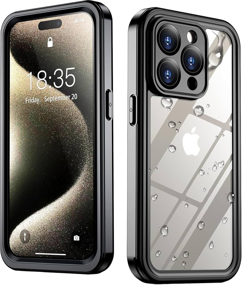 Amazon.com: SPIDERCASE for iPhone 15 Pro Max Waterproof, [Built-in