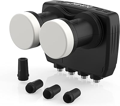 LNB Monobloc Twin Maximum PRO-Q Line PQ-22 – Pour Recevoir Hotbird Et Astra Sur Une Parabole 80cm, 4K Compatible