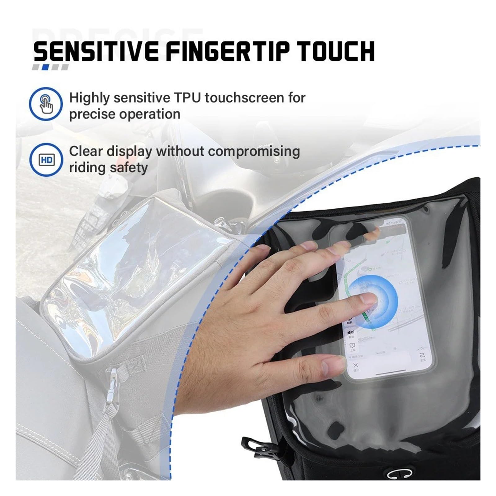 Borsa Moto Per X-MAX 300 XMAX300 Per XMAX Tech 2023 2024 2025 Scooter Tunnel Bag Storage Pouch Tank Con Copertura Impermeabile Selle Moto Bagagli(L)