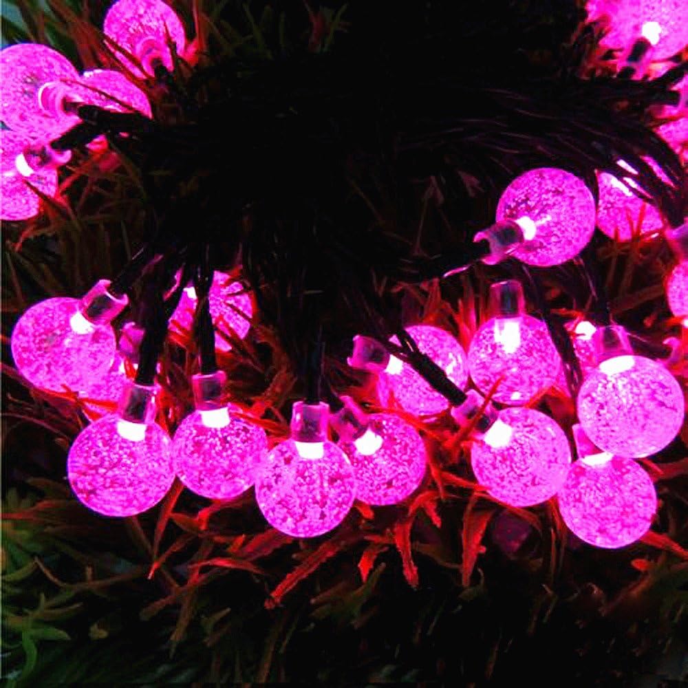 KEEDA Solar Powered Ball String Lights, 20ft 30 LED Waterproof Globe Fairy Lights for Outdoor Yard, Garden, Patio, Wedding - Image 5