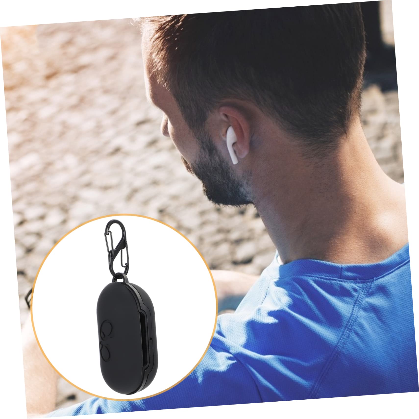 DOITOOL Estuche para 3 Auriculares Compatibles con Buds Carcasa Protectora De Alta con Orificio De Carga Preciso.