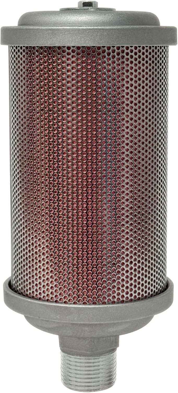 XY10 Air Compressor Muffle，Dryer Silencer 1" NPT，for Drying Machine Diaphragm Pump Exhaust Noise Reduction，XY-10 M10，Muffler Replacement Part X10