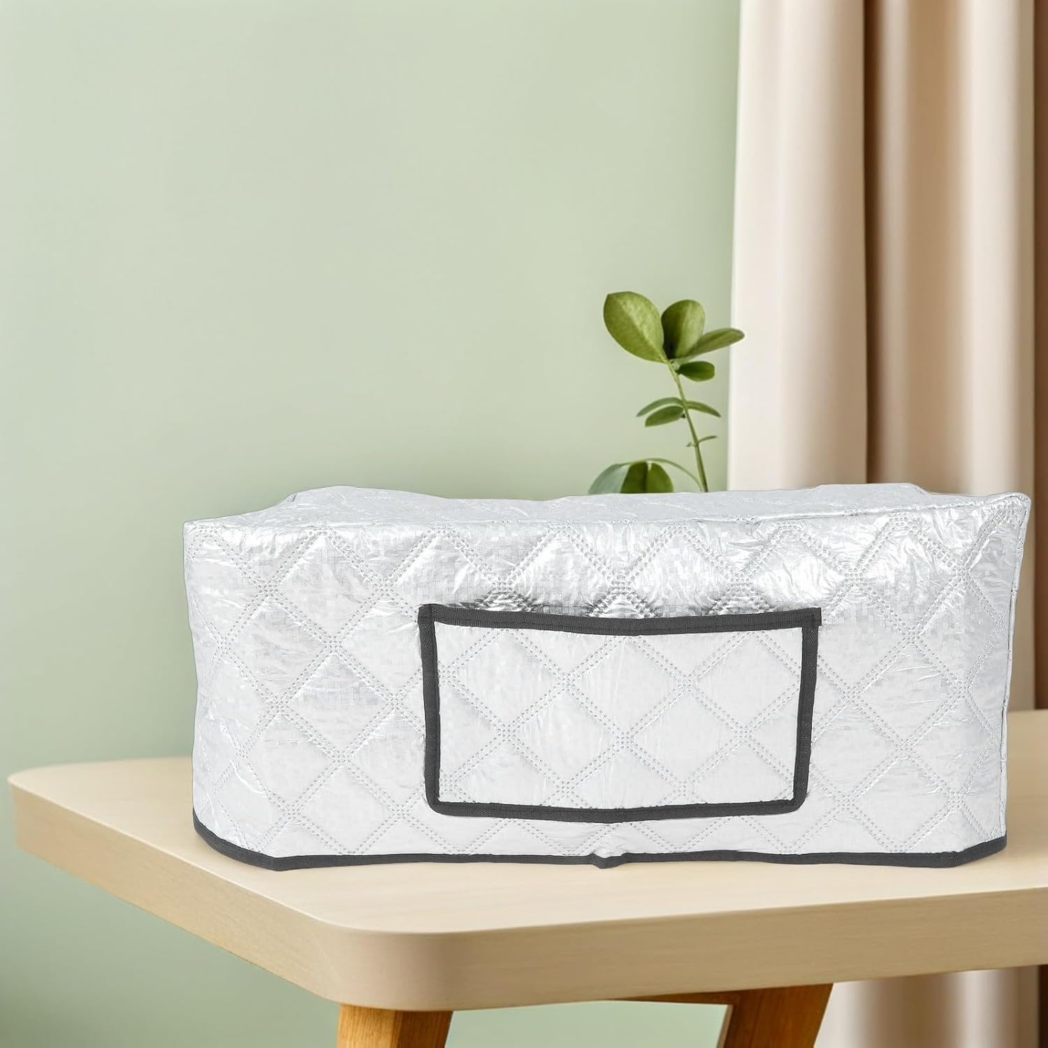 Sewing Machine Dust Cover Silver Protective Case for Electric Machines