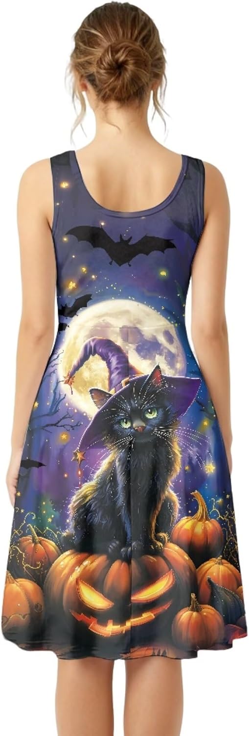 Casual Sleeveless A-Line Dresses for Women Tank Top Dress with Pockets XS - 4XL