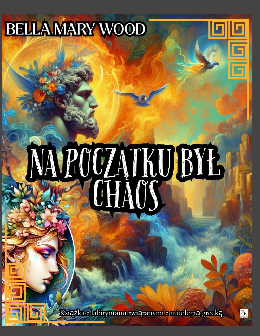 Na początku był chaos Książka z labiryntami związanymi z mitologią grecką: książka edukacyjna