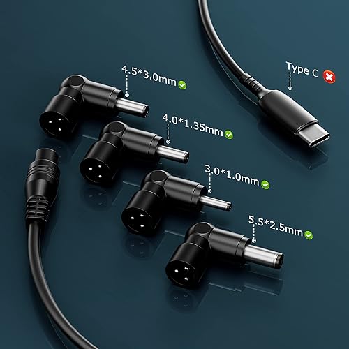 Miniatura 2 de Powseed 65 W 45 W 33 W Cargador universal para portátil ASUS VivoBook Zenbook Chromebook 19V 3.42A 2.37A 1.75A Cable de alimentación de computadora