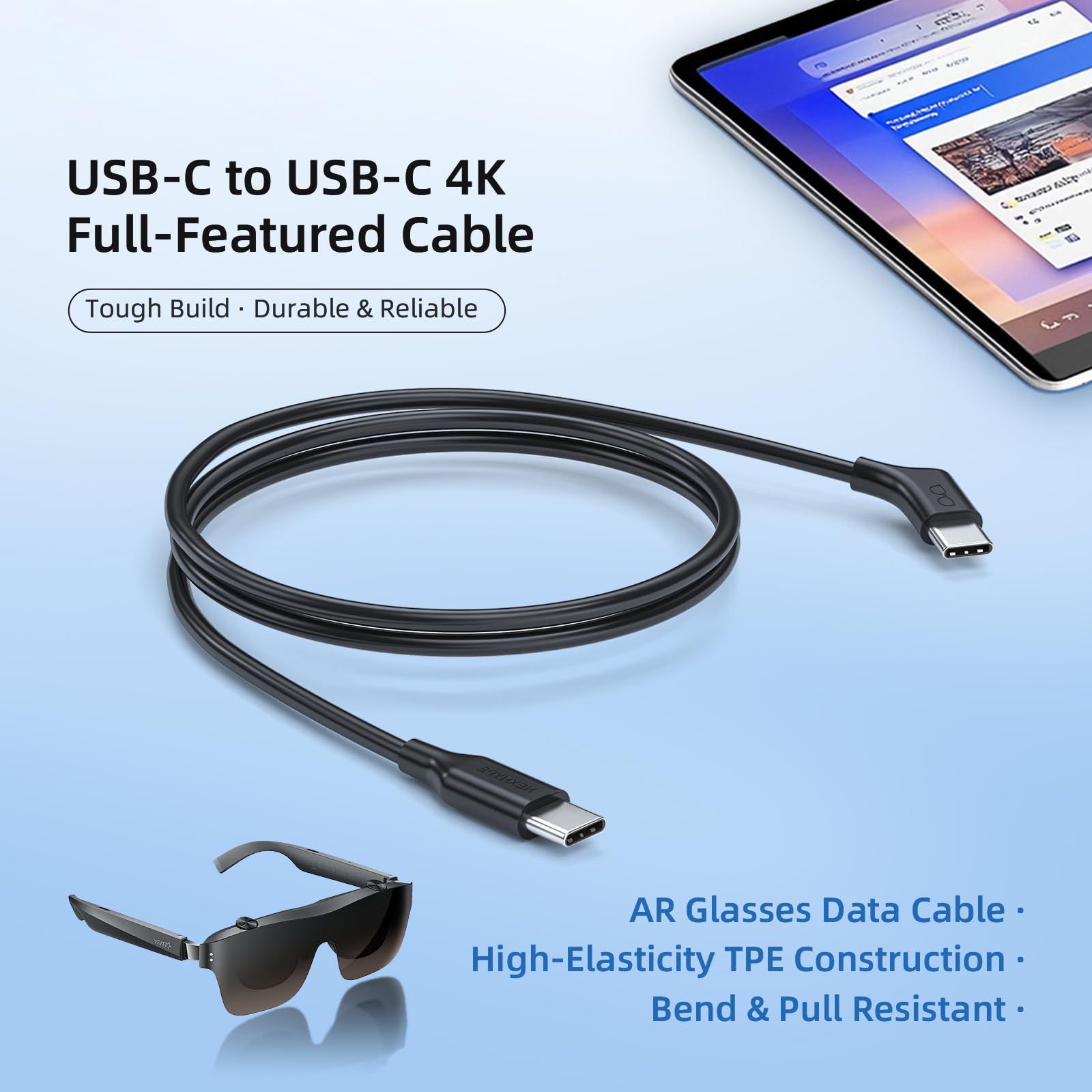 Kabel koncentryczny USB C 4K przy 60 Hz wyświetlacz do wirtualnej