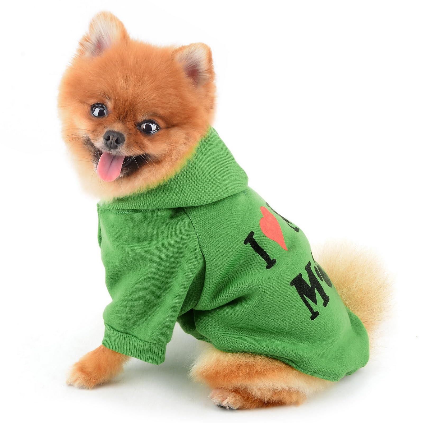 Idepet Hond Kat Hoodie Huisdier Warme Herfst Winter Jas Effen Kleur Katoen Hond Kleding met Pocket Outdoor Trui Hond Jumpsuit Voor Kleine Honden Puppy Teddy Poedel Chihuahua