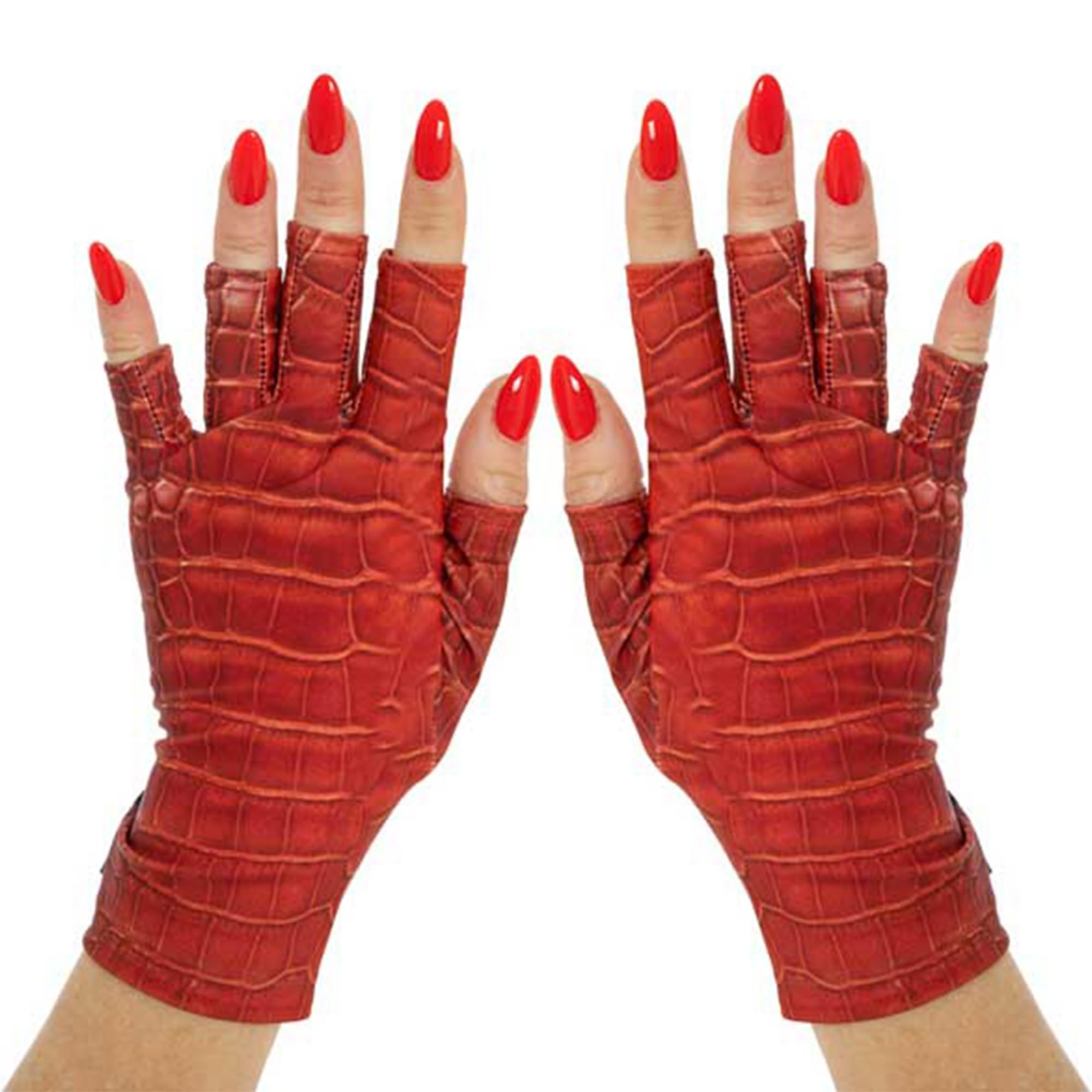 ManiGlovz - The ORIGINAL UPF 50+ UV Light Protective Nail Gloves | Gel Manicure and Anti UV Fingerless Gloves for Women | Can be Used as Sun Protection Gloves for Driving | Animal Instinct