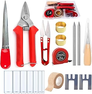 Luxiys Basket Weaving kit | Rattan Repair Tools, Rattan Repair Kit for Wicker Furniture, Pine Needle Coiling Tool, DIY Handcraft Rattan Tool Kit, Basket Making Supplies