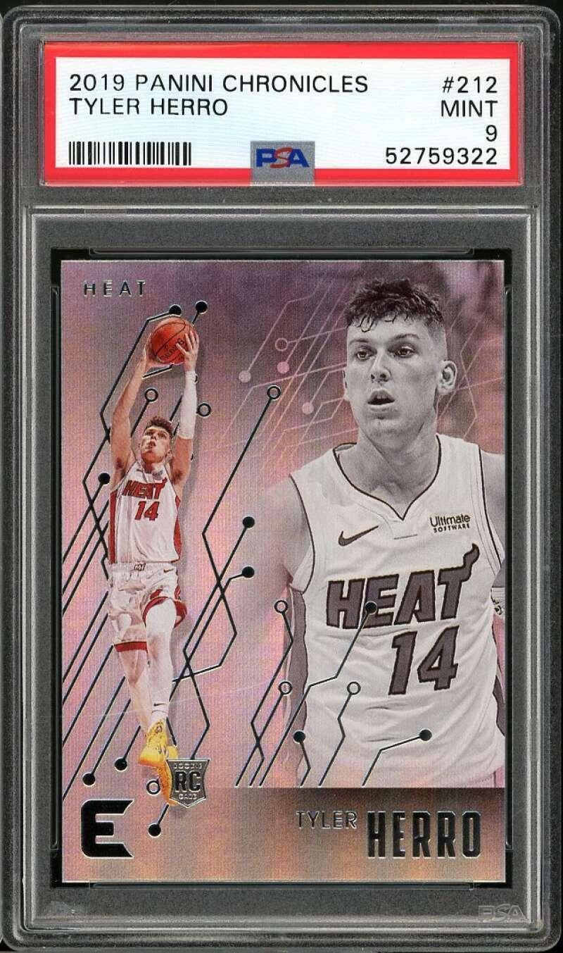 Tyler Herro Rookie Card 2019-20 Panini Chronicles #220 PSA 9 - Basketball Slabbed Rookie Cards