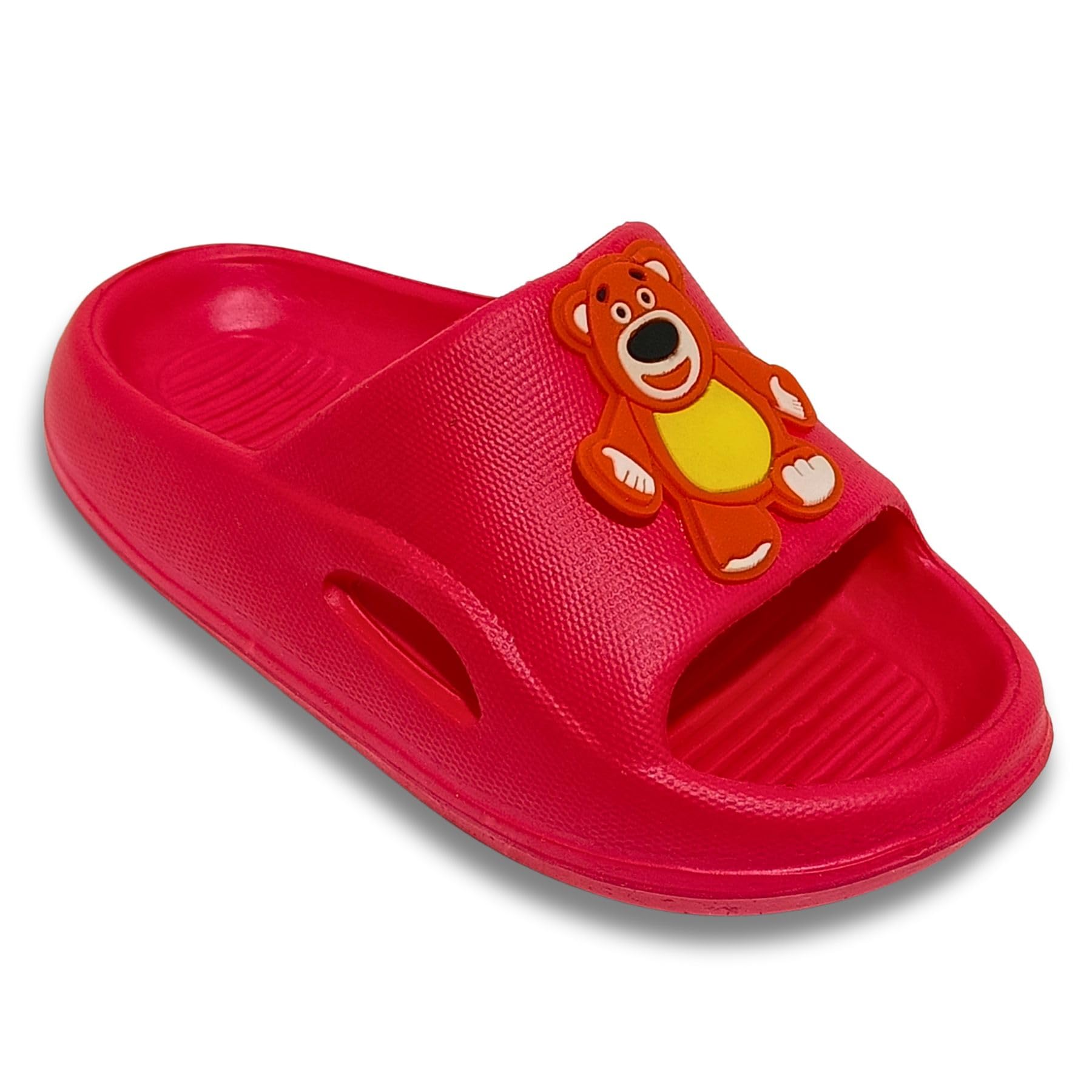 RICKENBAC Kids Flip-Flop Cute Comfortable Indoor & Outdoor Slippers Stylish Non-Slip Slider For Home Casual Chappals For Boys & Girls (RED, 1) (B0CXHNMQZ6) Amazon Price History, Amazon Price Tracker