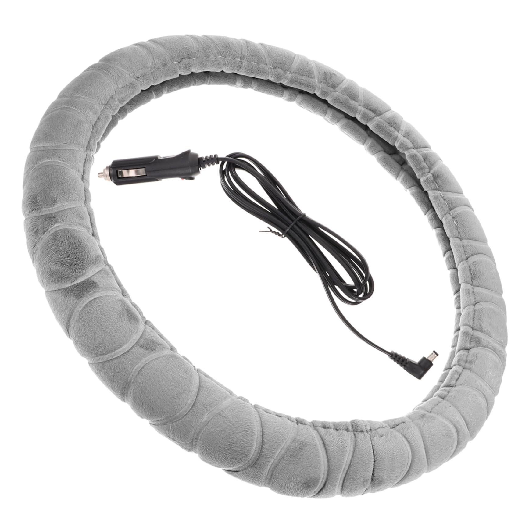 Beheizbarer Lenkradbezug 37-39cm Plüsch für 12-v Fahrzeuge