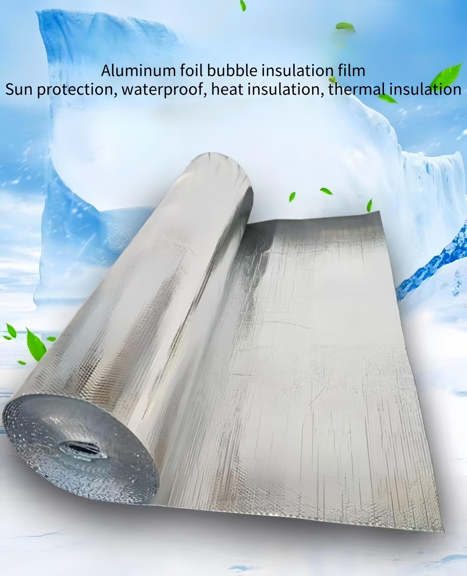 Lámina reflectante para radiador, rollo de aislamiento para ahorro de energía, 3 mm de grosor, 10 m x 0,4 m, ideal para mejorar la eficiencia del calor