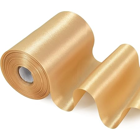 Foshird Ruban Doré 20mm*22m Ruban Satin Pour Décoration Mariée