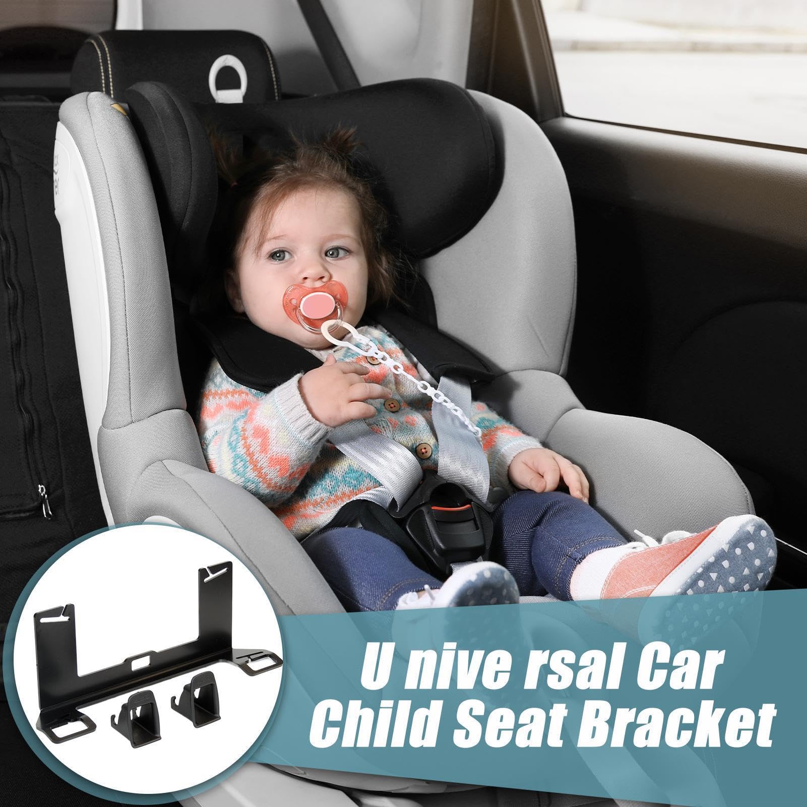 Auto-Kindersitzhalterung, Sicherheitsriemen-Set, Fahrzeugsitz-Rückhaltesockel, universelles Kinderautobefestigungssystem, verstellbare Auto-Sicherheitshalterung
