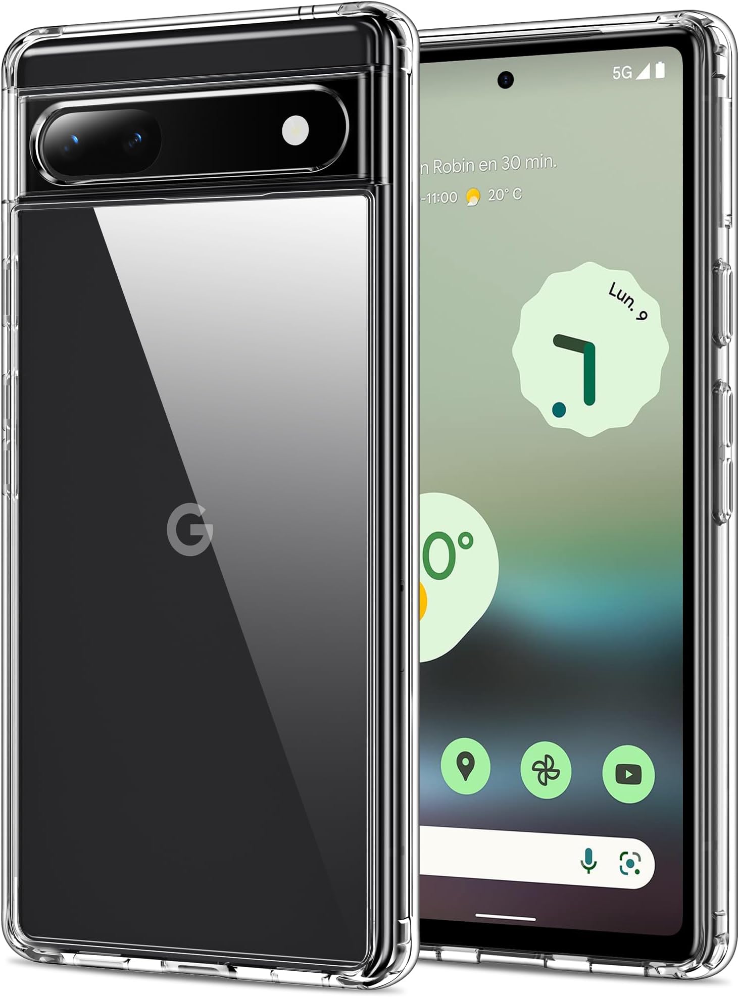 Amazon.com: for Google Pixel 6A Case: [Crystal Clear Armor ] [8ft ...