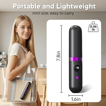 Go Brush Pro Cordless Hair Straightener Brush, 2026 Upgraded Portable Hair Straightener, Negative Ionic Hot Comb, Infrared Light Waves, MCH Fast Heating, 3 Temp, Travel Hair Styling Tools for Women