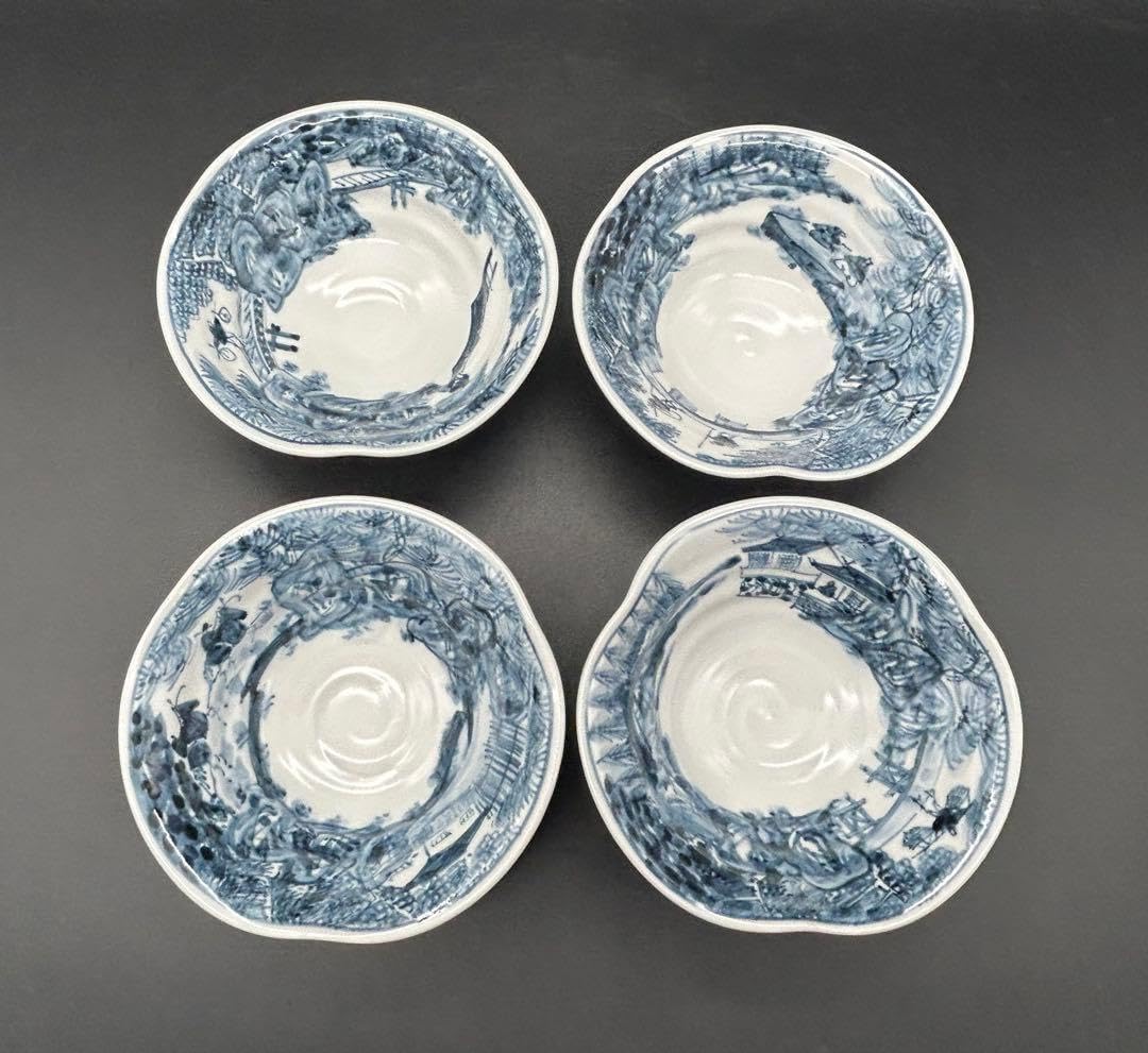 深川製磁 小鉢 花ひょうたん 皿 箱付 5皿セット 宮内庁御用達 深川製磁