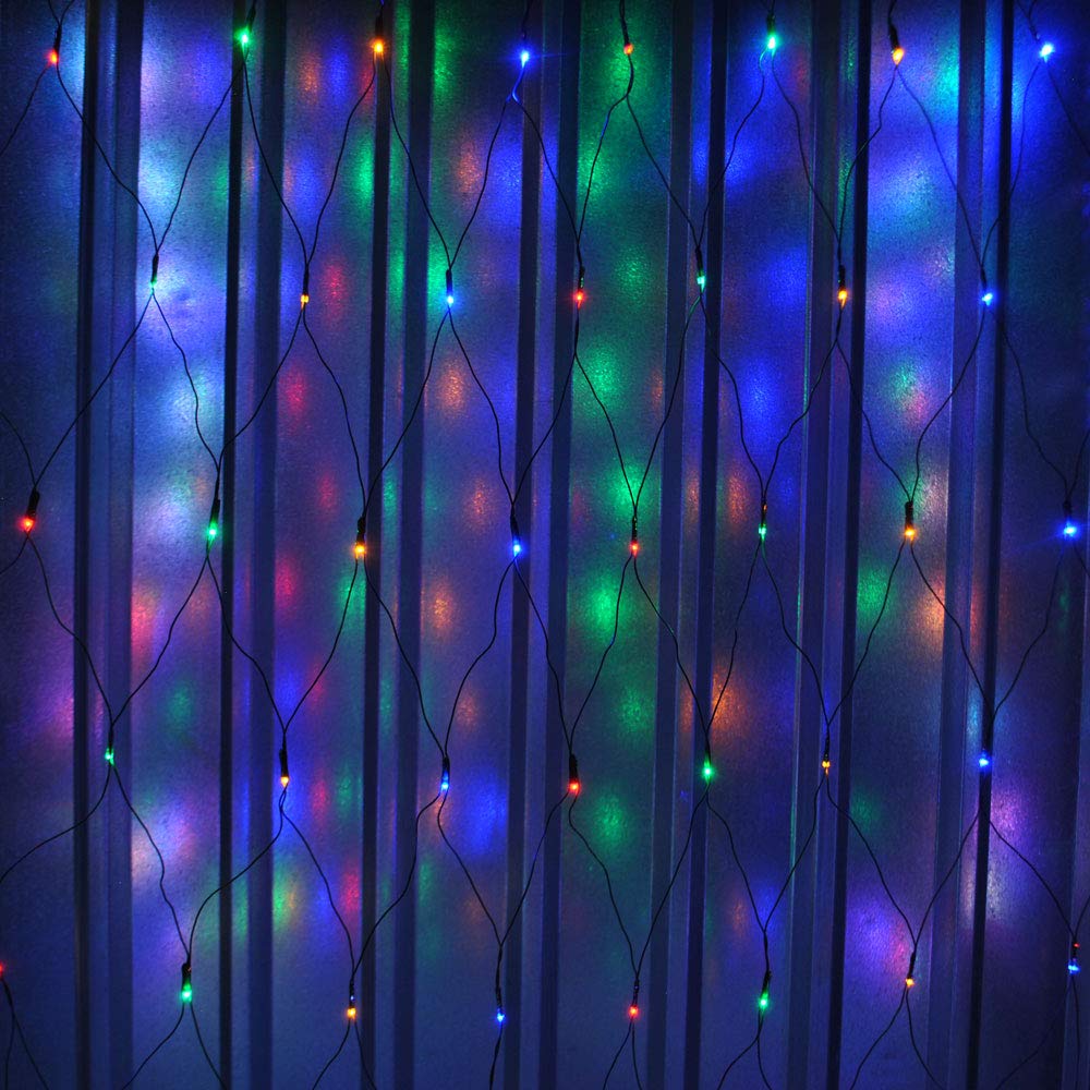JnDee Fully Waterproof Kids Safe Design Fairy Net Lights 3M X 2M 320 LED, Multi Colours