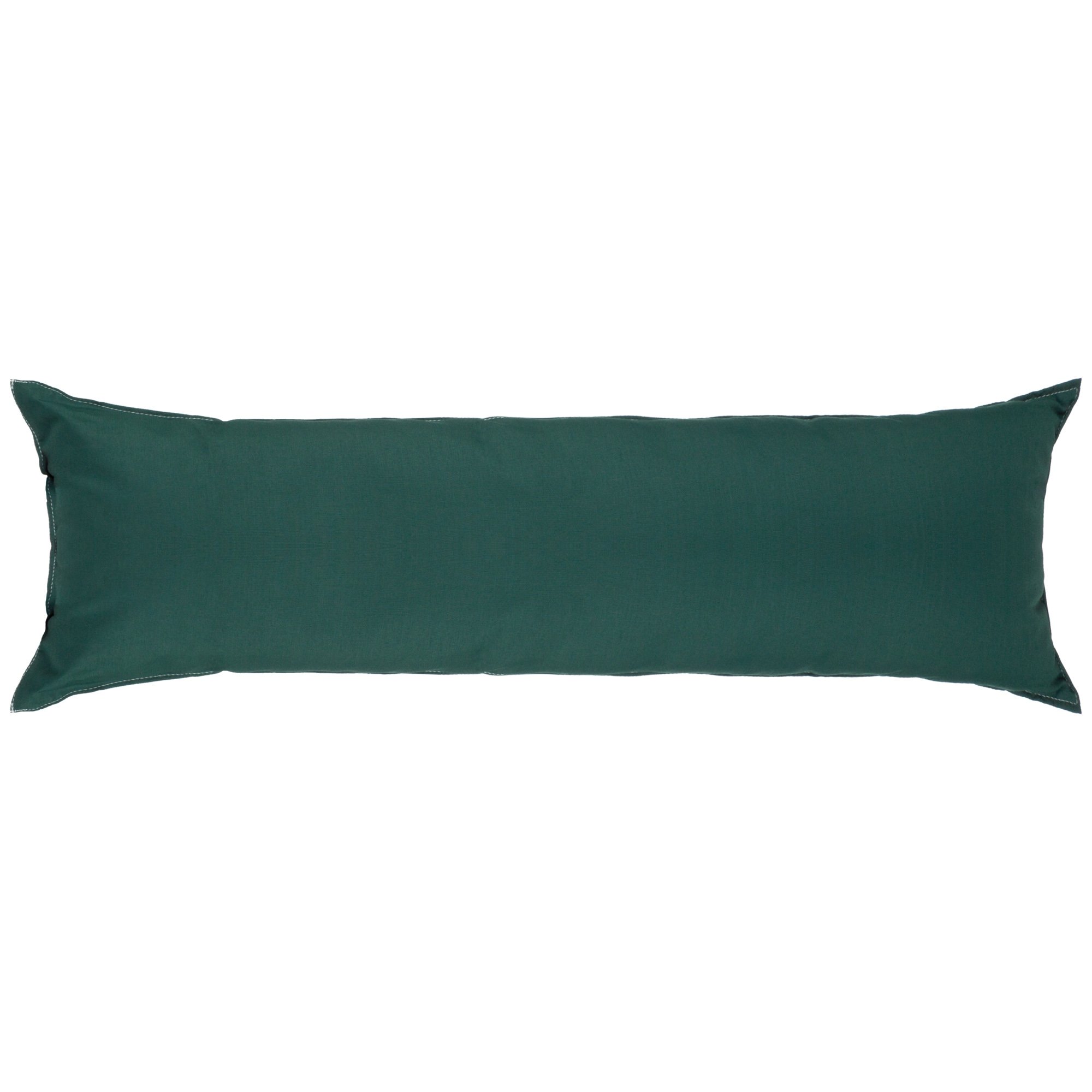Hatteras Hammocks Green Long Hammock Pillow, Sunbrella Fabric, Hook & Loop Fasteners, Extra Wide Size, Handcrafted in The USA