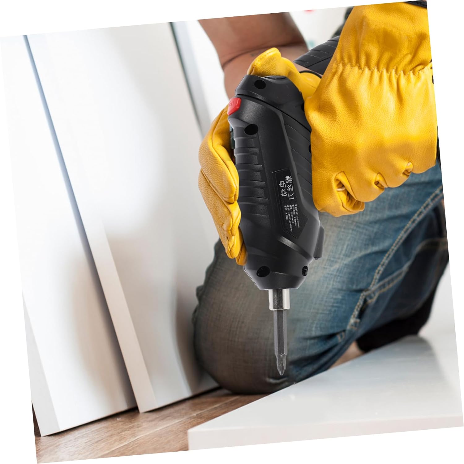 DOITOOL 1set Multi-function Rechargeable Electric Screwdriver Cordless Drill for Household Maintenance Ergonomic Light Kit for Spaces