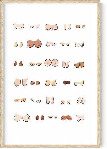 Miniatura 13 de HAUS AND HUES Decoración Divertida de Baño – Arte de Pared de Barba y Mullet, Letrero Humorístico de Baño, Impresión de Pared Divertida para Baño o