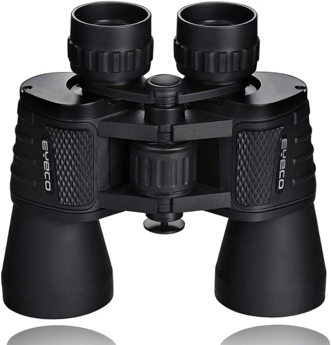 10x50 Wide Angle Binoculars, 26mm Ocular Lens, Black