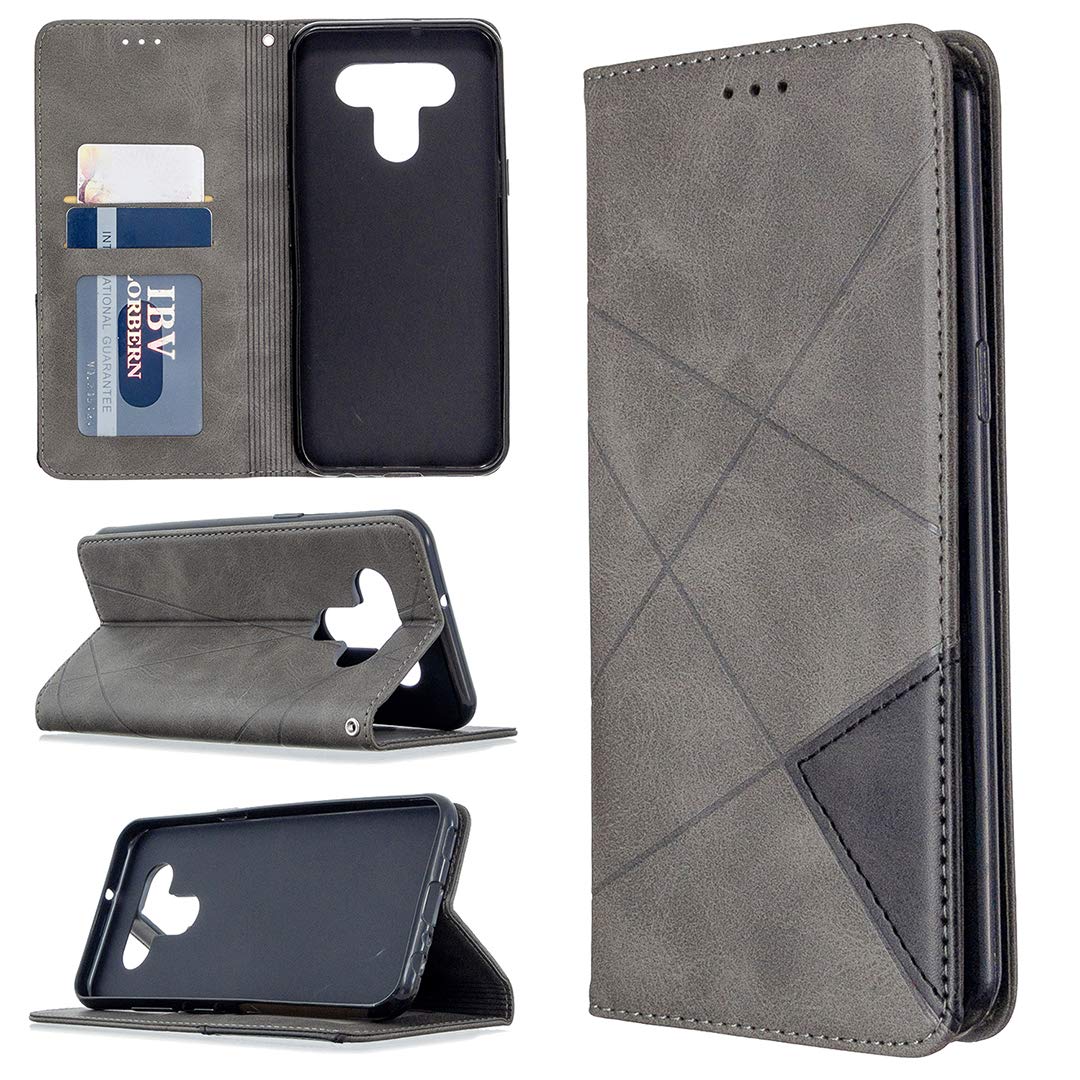Laybomo Cover LG K51 Custodia in Pelle Portafoglio Morbido TPU Silicone