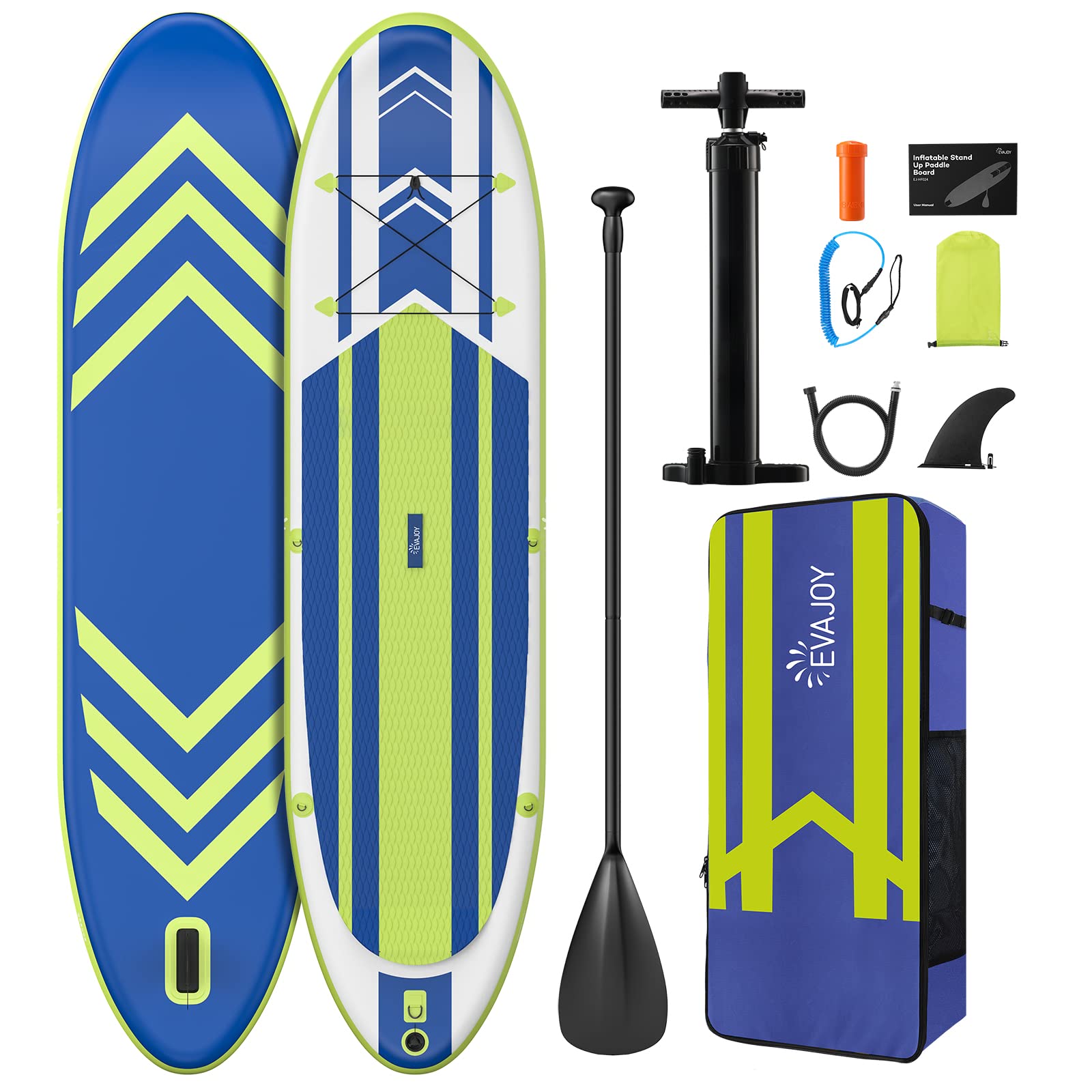 Inflatable Paddle Board, EVAJOY 11'×32"×6" Extra Long Stand Up Paddle