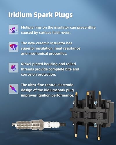 Vista 62 de ECCPP Bobinas de encendido portátiles de repuesto para automóvil compatibles con Infiniti I30/para Nissan Maxima 3.0L V6 2000-2001 Reemplazo