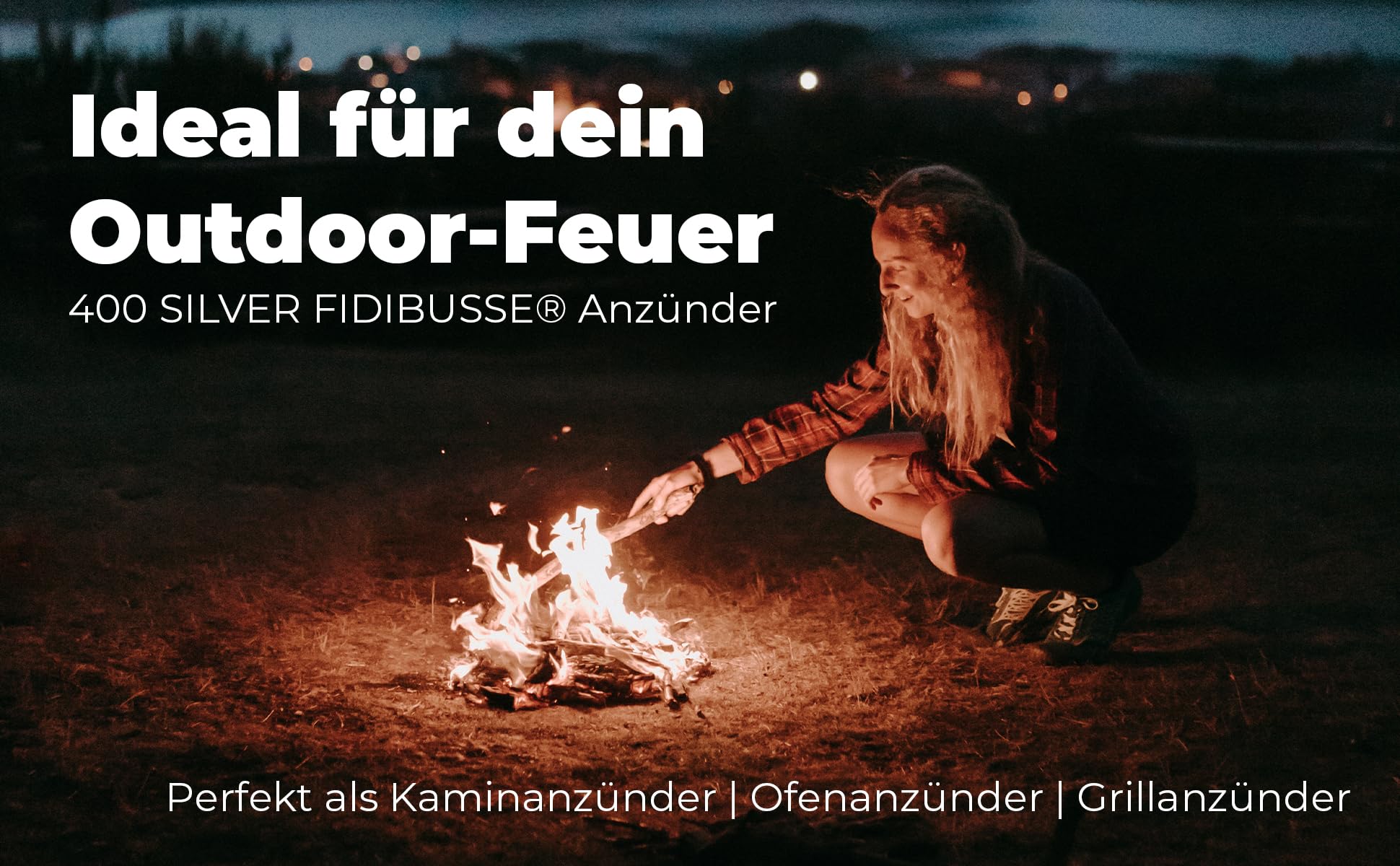 400x Silver Fidibusse - natürliche Kaminanzünder aus Holzfaser & Naturparaffin - saubere, geruchsfreie Verbrennung - Lange Brenndauer - für Kamin, Ofen, Grill & Lagerfeuer geeignet