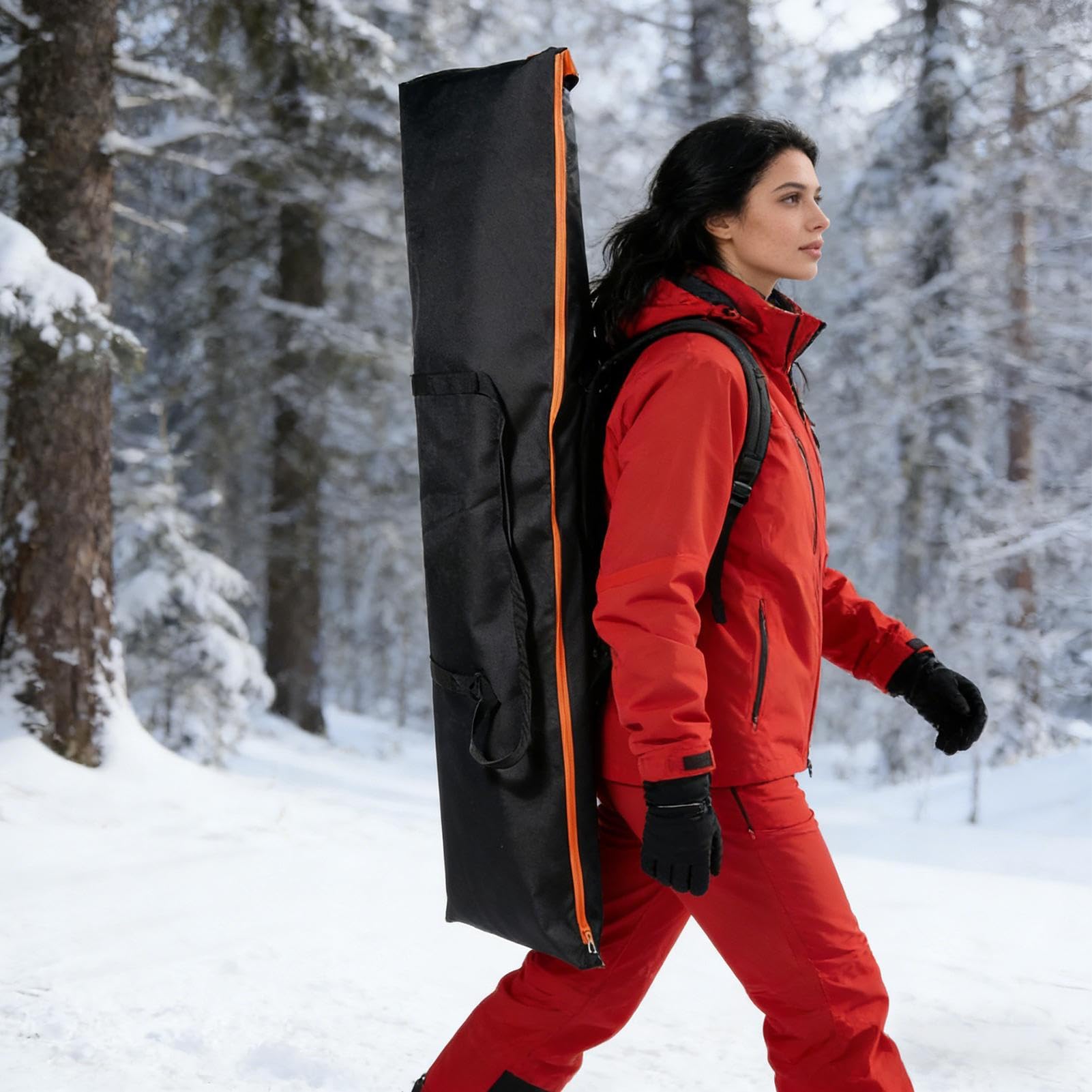 Torba Podróżna Na Snowboard Regulowane Pasy Do Przechowywania Sprzętu
